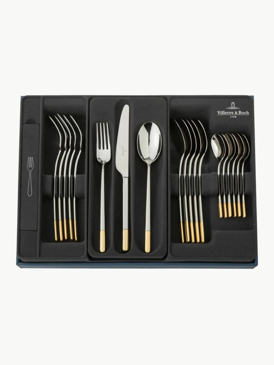 Hoogglans bestekset Ella, 6 personen (30-delig)^Villeroy & Boch Outlet