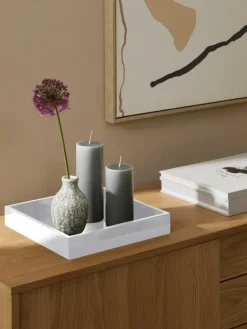 Hoogglans dienblad Hayley, B 30 cm^Westwing Collection Hot