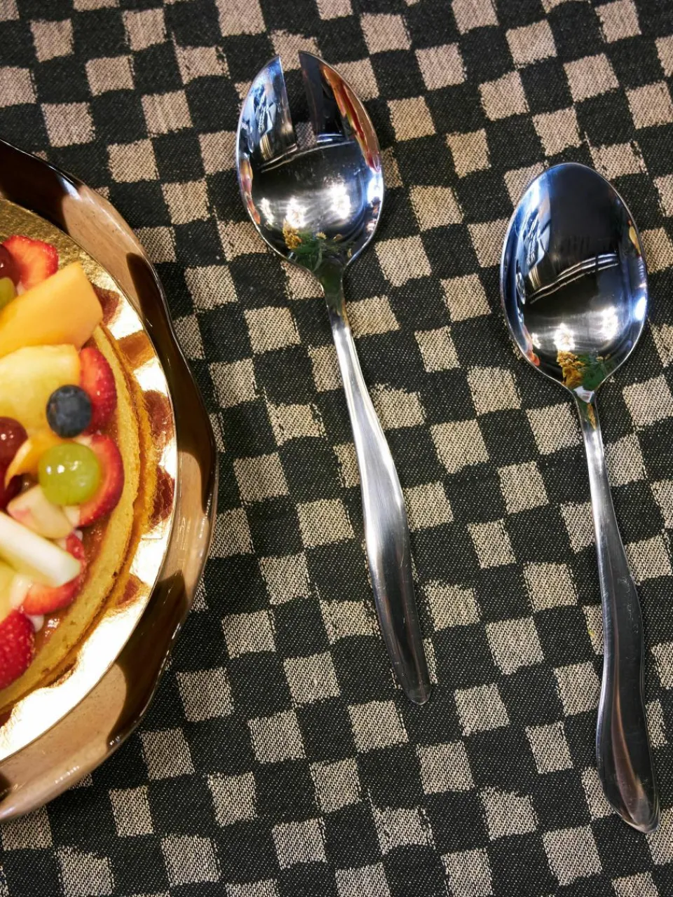Hoogglans gepolijst Waverly saladebestek^Byon Fashion
