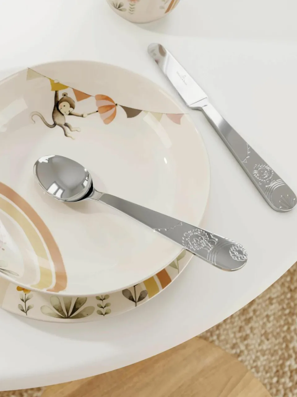 Hoogglans gepolijste kinderbestekset Roar Like A Lion, 1 persoons (4-delig)^Villeroy & Boch Online