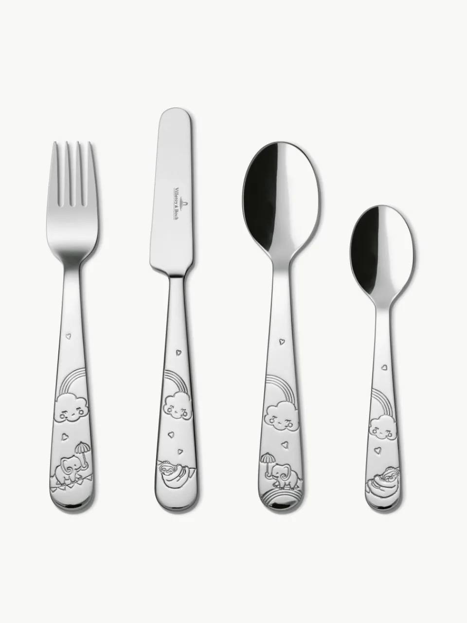 Hoogglans gepolijste kinderbestekset Walk Like An Elephant, 1 persoons (4 stuks)^Villeroy & Boch Hot