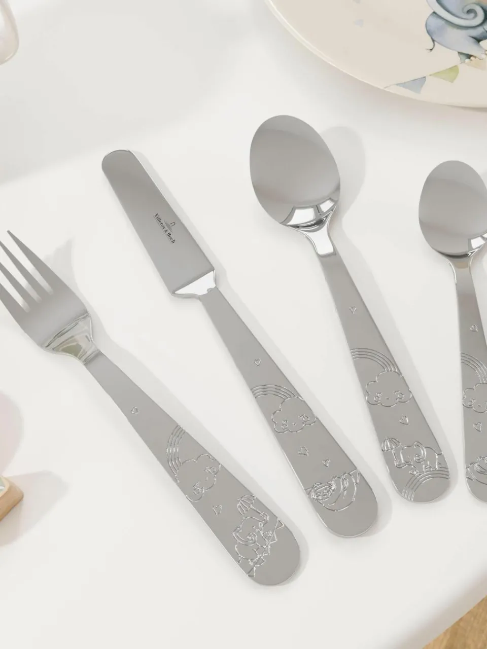 Hoogglans gepolijste kinderbestekset Walk Like An Elephant, 1 persoons (4 stuks)^Villeroy & Boch Hot