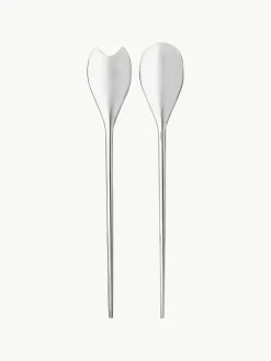 Hoogglans gepolijste saladebestek Human^ALESSI Outlet