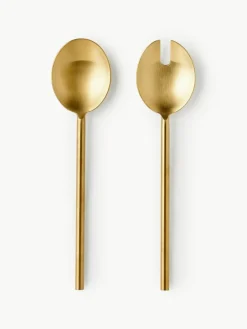 Hoogglans gepolijste saladebestek Agata^Westwing Collection Online