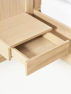 Houten bed Nanto met lades en hoofdeinde^Westwing Collection Discount