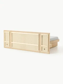 Houten bed Nanto met lades en hoofdeinde^Westwing Collection Discount