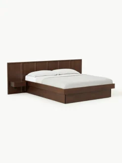 Houten bed Nanto met lades en hoofdeinde^Westwing Collection Online