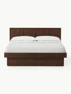 Houten bed Nanto met lades en hoofdeinde^Westwing Collection Online