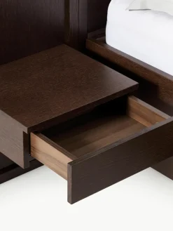 Houten bed Nanto met lades en hoofdeinde^Westwing Collection Online
