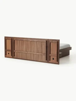 Houten bed Nanto met lades en hoofdeinde^Westwing Collection Online