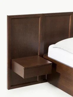 Houten bed Nanto met lades en hoofdeinde^Westwing Collection Online