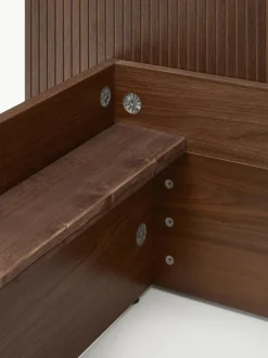 Houten bed Sato met lades en hoofdeinde^Westwing Collection Sale