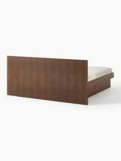 Houten bed Sato met lades en hoofdeinde^Westwing Collection Sale