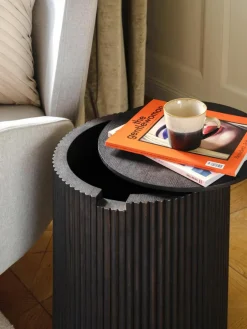 Houten bijzettafel Nele met opbergruimte^Westwing Collection Clearance