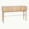 Houten console Herringbone met visgraatpatroon^Hübsch Online
