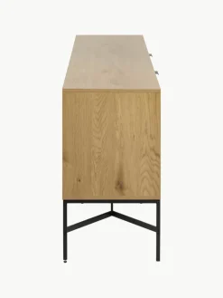 Houten dressoir Jaipur met geribbelde voorkant^Westwing New