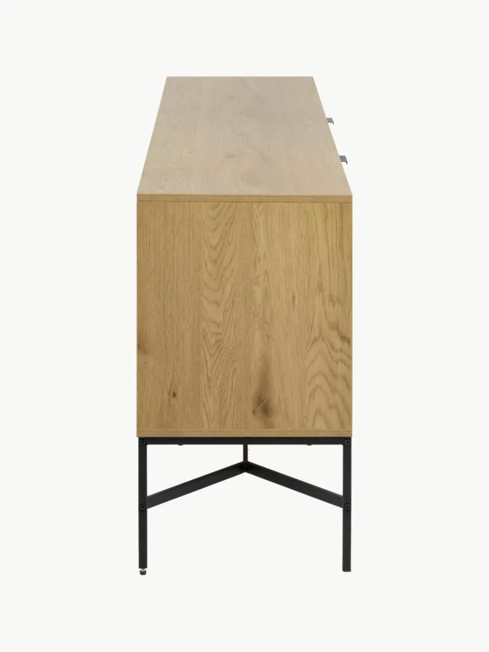 Houten dressoir Jaipur met geribbelde voorkant^Westwing New