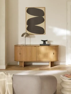 Houten dressoir Zumi met afgeronde hoeken^Westwing Collection Sale