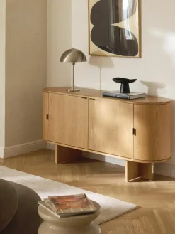 Houten dressoir Zumi met afgeronde hoeken^Westwing Collection Sale