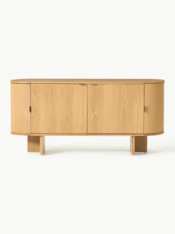 Houten dressoir Zumi met afgeronde hoeken^Westwing Collection Sale