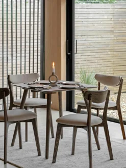 Houten eettafel Hatfield, 77 x 77 cm^Westwing New