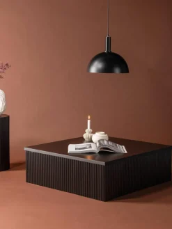 Houten salontafel Lenox met groefreliëf^Westwing Best