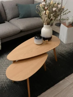 Houten salontafels Bloom, set van 2^Westwing Discount