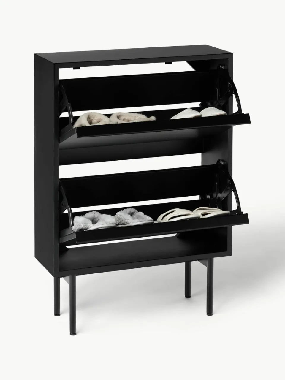 Houten schoenenkast Elona^Westwing Collection Best