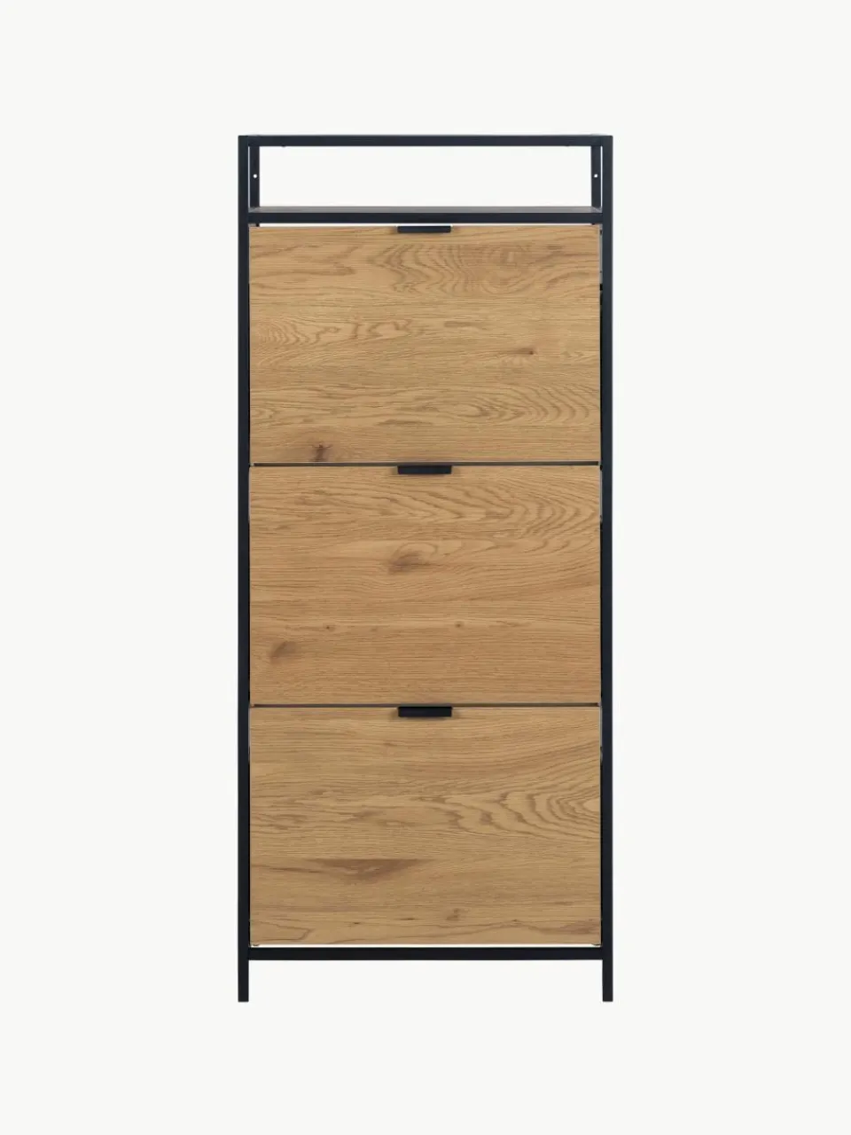 Houten schoenenkast Seaford met opvouwbare vakken^Westwing Discount