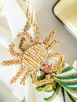 Houten servetringen Crab, 2 stuks^Westwing Online