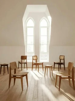 Houten stoel C-Chair van^GUBI Discount
