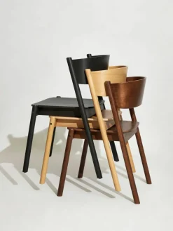 Houten stoel Oblique^Hübsch Hot