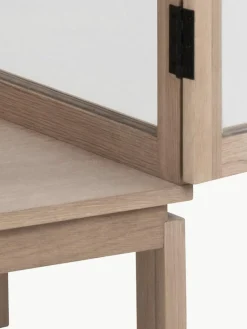 Houten vitrinekast Linley met glazen deuren^Westwing Hot