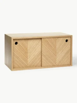 Houten wandrek Herringbone met visgraatpatroon^Hübsch Discount