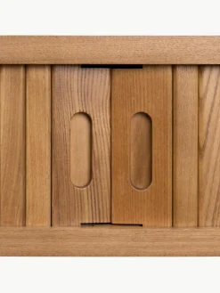 Houten wandtafel Barbier met geribde voorkant^Zuiver Discount