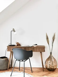 Houten wandtafel Barbier met geribde voorkant^Zuiver New