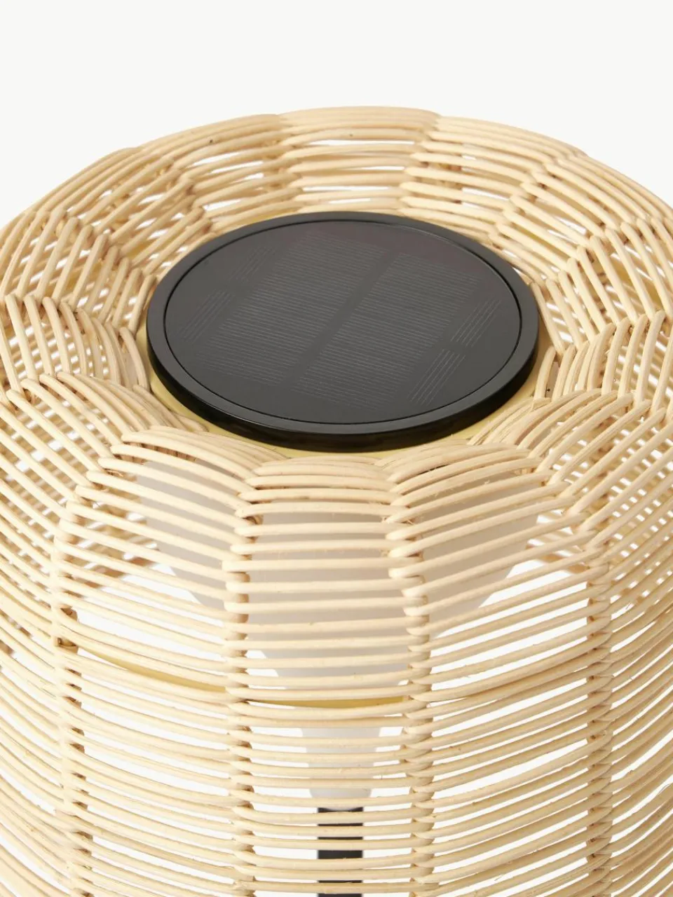 In- & outdoor Solar LED-Lamp Kyra met rotan kap^Westwing Collection Fashion