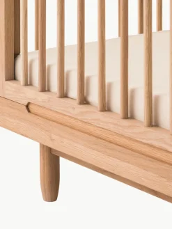 In hoogte verstelbaar babybedje Pure van eikenhout, 70 x 140 cm^Nobodinoz Clearance