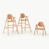 3in1 kinderstoel Growing Green gemaakt van beukenhout^Nobodinoz Fashion