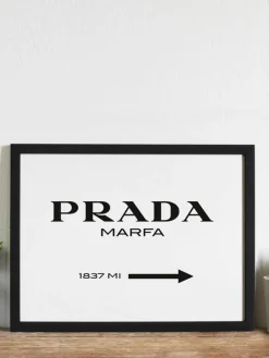 Ingelijste digitale print Prada Marfa^Any Image Discount