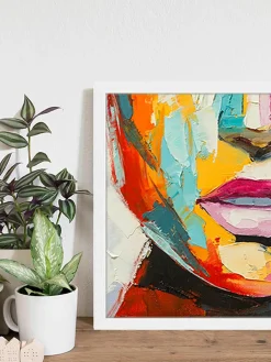 Ingelijste digitale print Colorful Emotions^Any Image Fashion