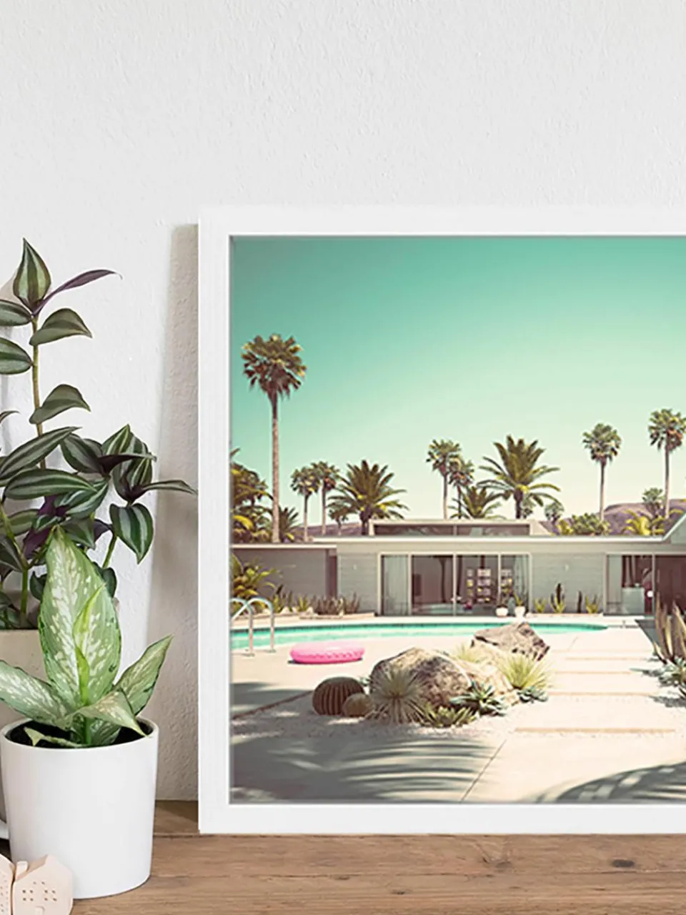 Ingelijste digitale print Pink Vacation^Any Image Clearance