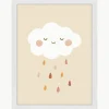 Ingelijste digitale print Lovely Rain^Any Image Online