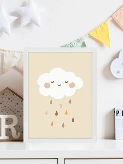 Ingelijste digitale print Lovely Rain^Any Image Online