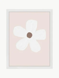 Ingelijste digitale print White Flower^Any Image Best