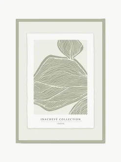 Ingelijste digitale print Leaves, handgemaakt^Incado Online