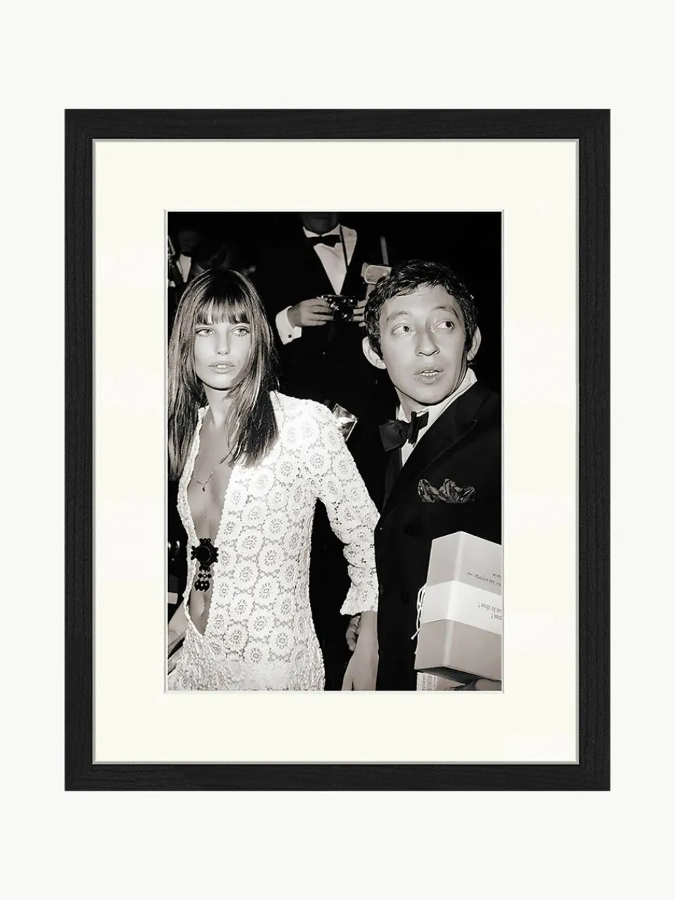 Ingelijste print Serge Gainsbourg & Jane Birkin^Any Image Sale