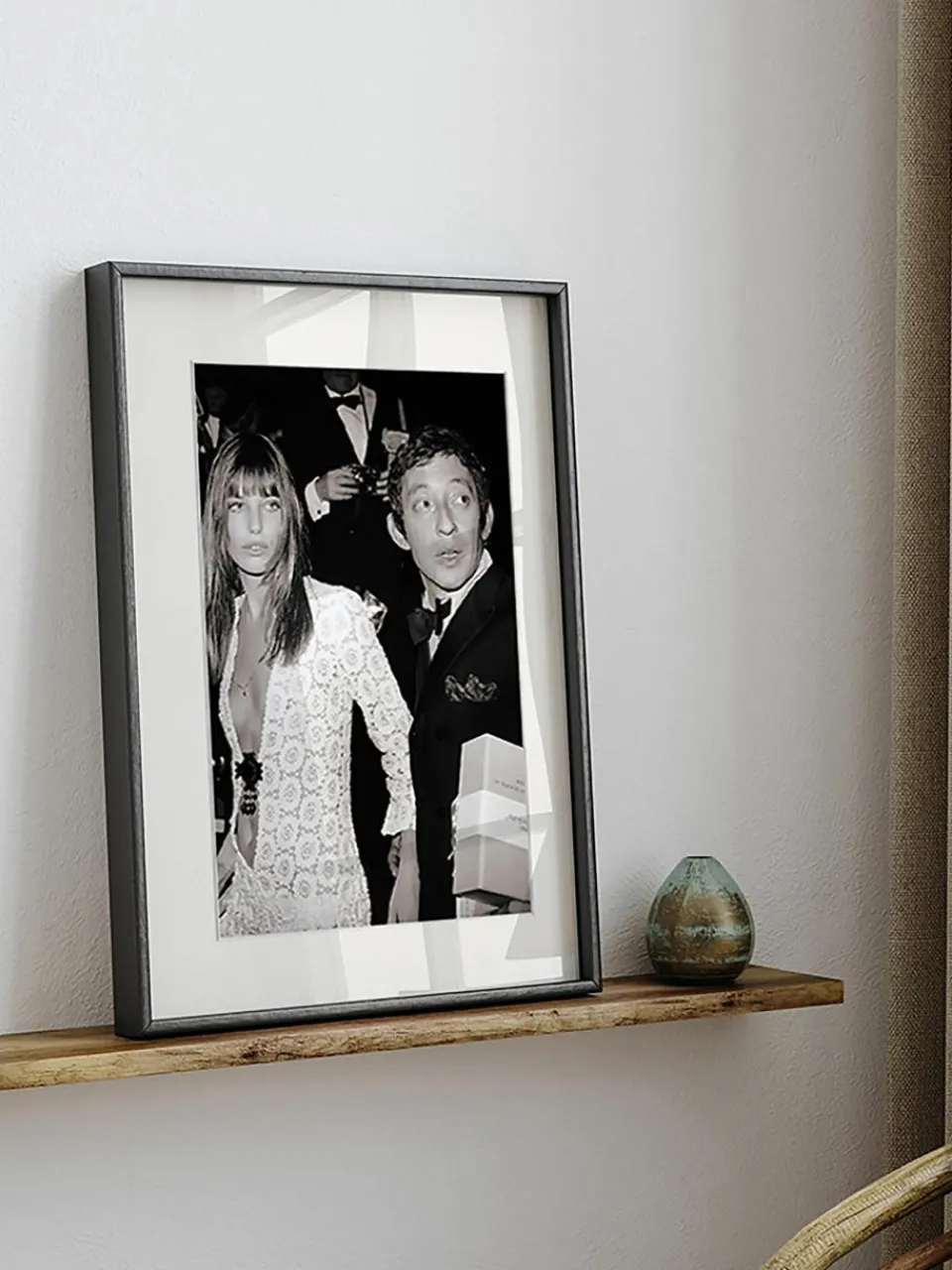 Ingelijste print Serge Gainsbourg & Jane Birkin^Any Image Sale