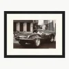 Ingelijste print Steve McQueen in zijn Jaguar^Any Image Clearance