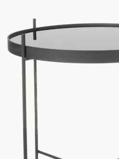 Inklapbare bijzettafel Cupid met glazen tafelblad^Zuiver Fashion